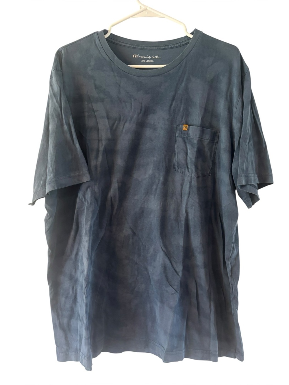 Travis Mathew Men's Dark Blue Casual Short Sleeve Pocket T Shirt Size XXL